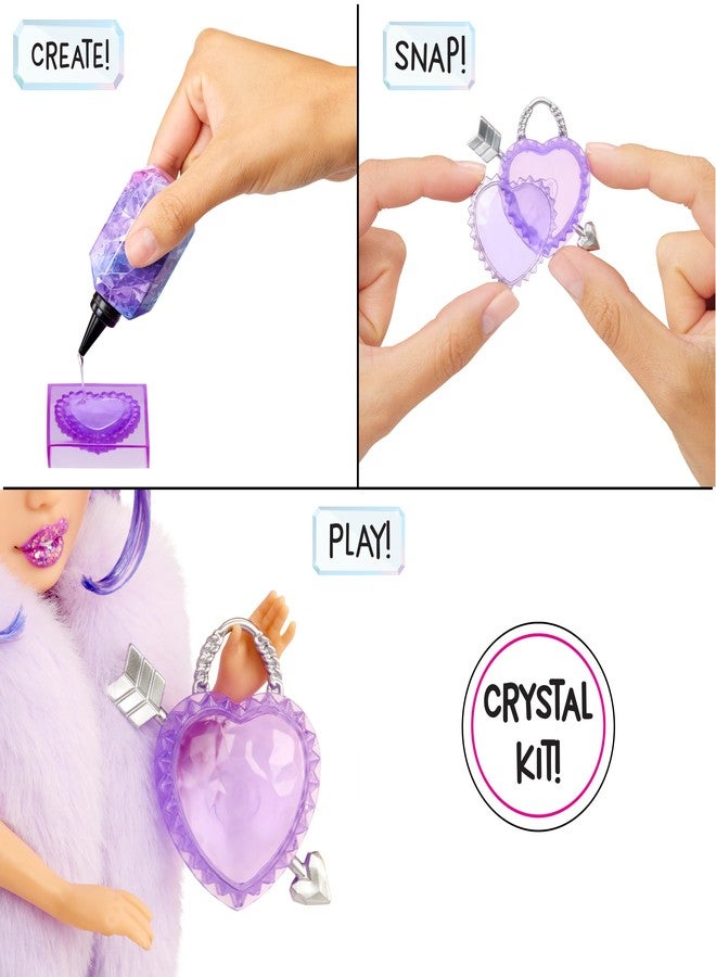 Rainbow High Creative Crystals Violet - Purple 11” Fashion Doll with Crystal Accessory Make It Kit, Ring for You, DIY, Crafts, Resin Play, Kids Gift 8+ - Image 3